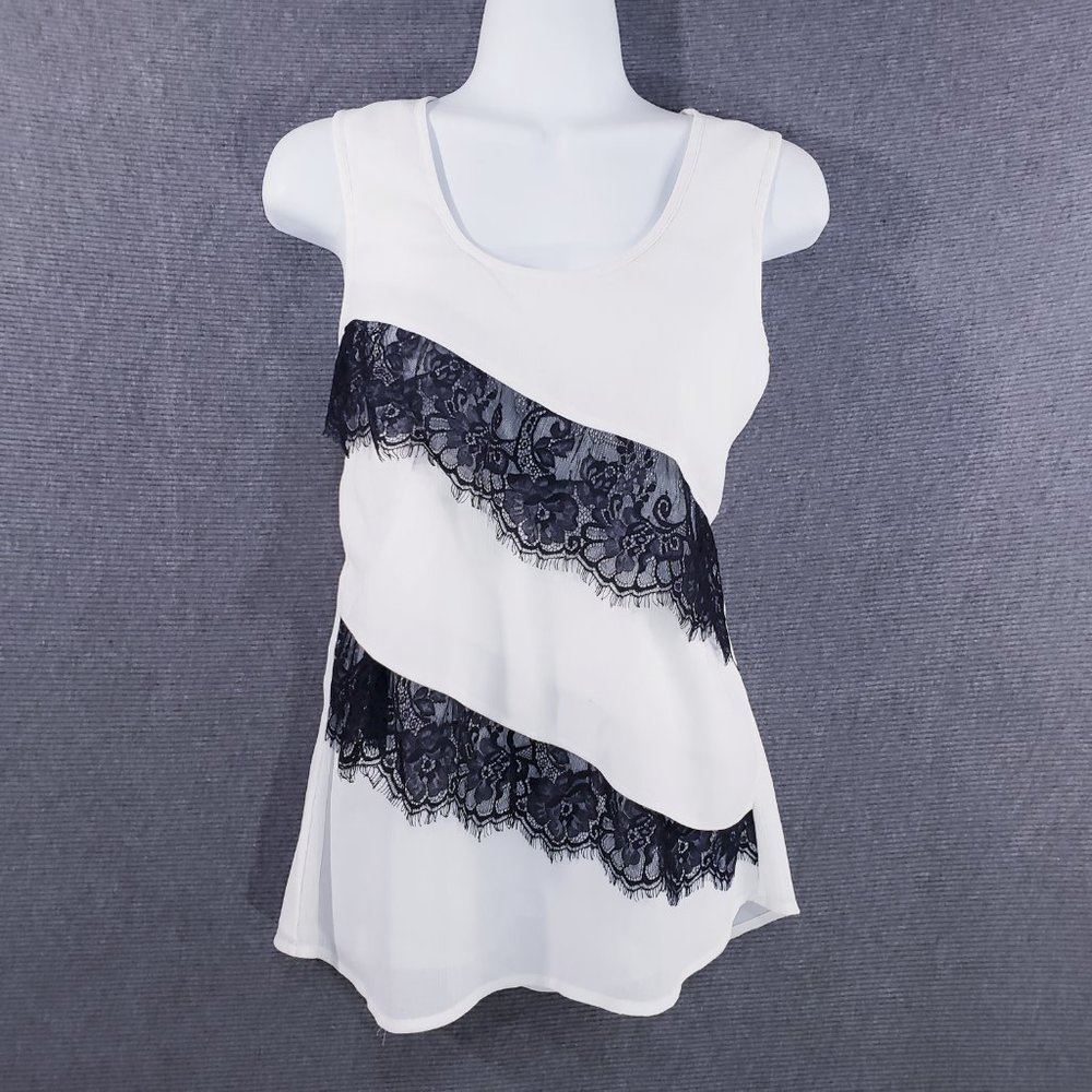 Tommy Hilfiger Womens Top Sleeveless Tank Tiered R‎ - Picture 6 of 6